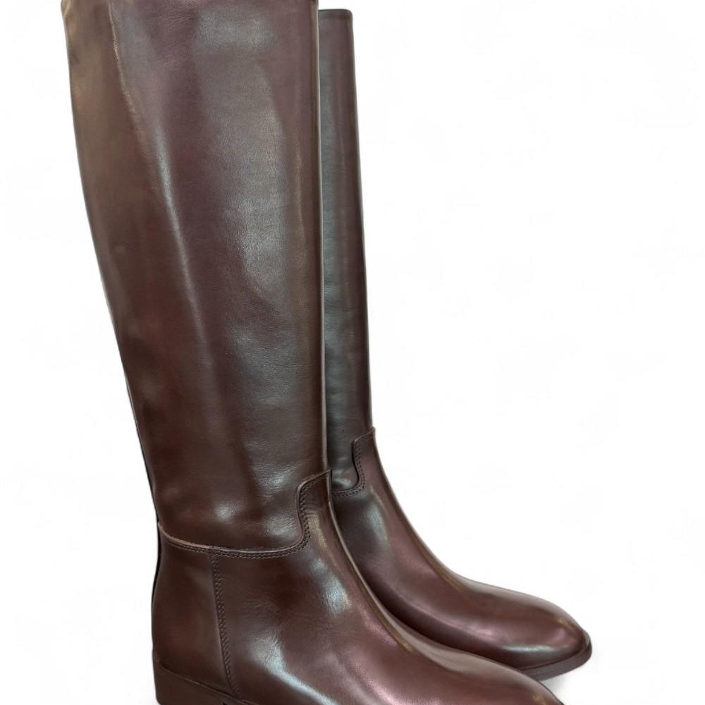 Stivale cavallerizzo tubo pelle moro Anima <BR/> 