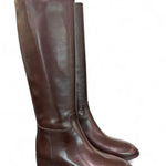 Stivale cavallerizzo tubo pelle moro Anima <BR/> 