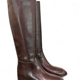 Stivale cavallerizzo tubo pelle moro Anima <BR/> 