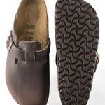 Sabot Boston Birkenstock Habana 860133 testa di moro uomo 
