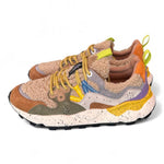 Sneaker donna Flower Mountain Yamano 3 4D52 Teddy mud grey 