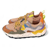 Sneaker donna Flower Mountain Yamano 3 4D52 Teddy mud grey 