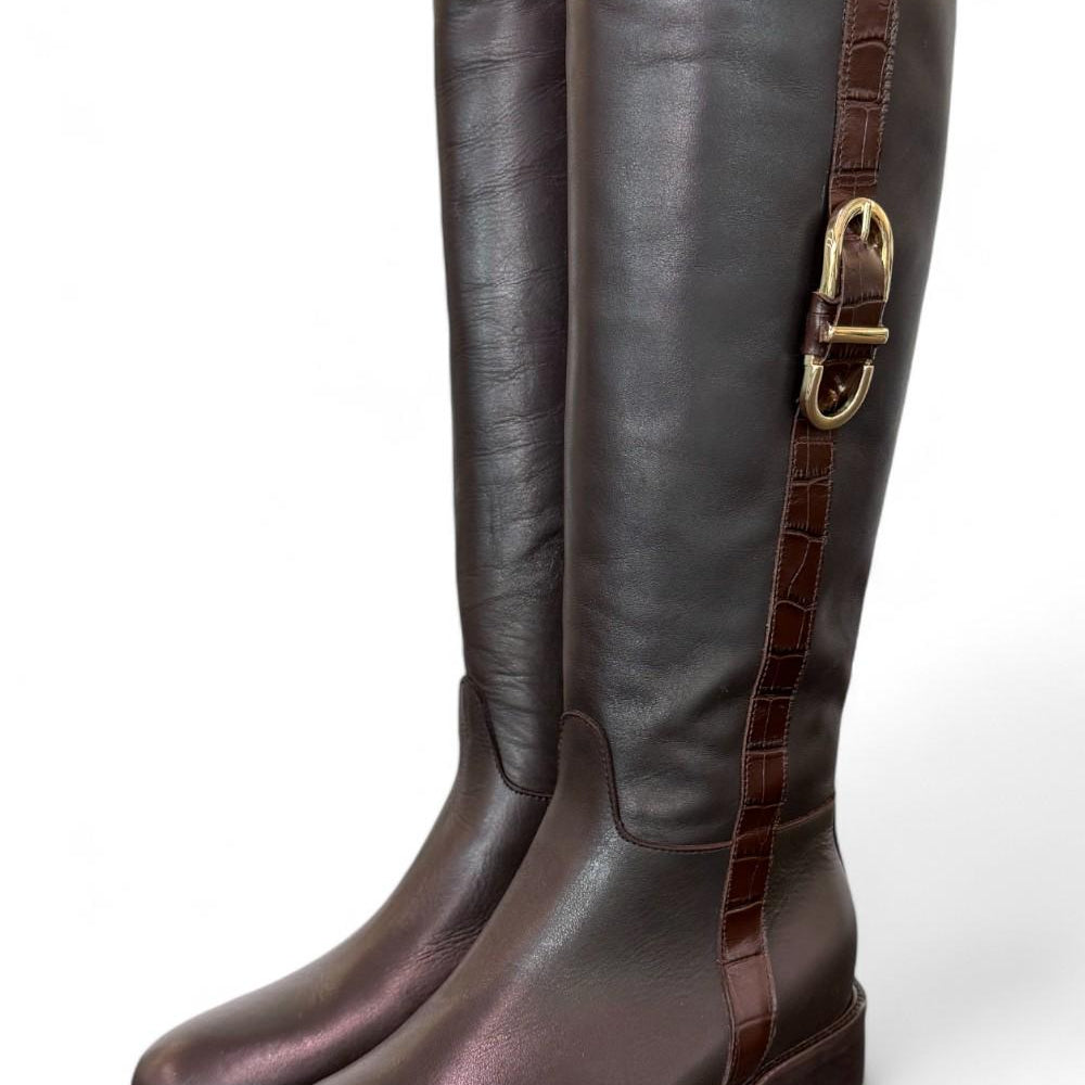 Stivale cavallerizzo testa di moro accessorio Cuir Noir 