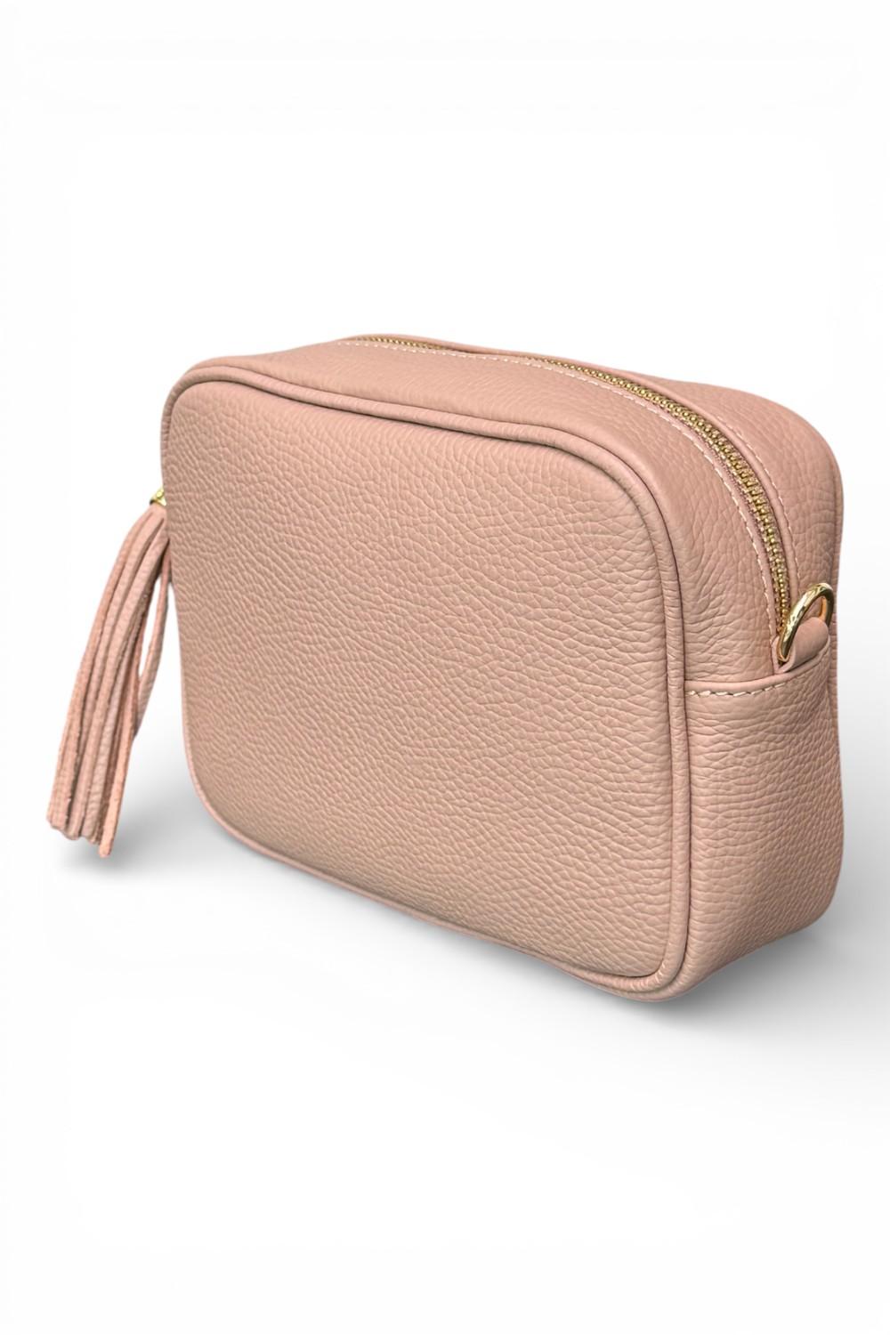 Borsina camera case pelle cipria 