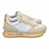Sneaker donna SUN 68 ALLY vintage bianco panna 