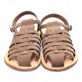 Sandalo gabbia in suede beige Stringart 