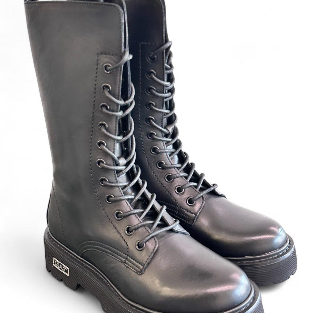 Anfibio 3/4 donna pelle nera Cult 