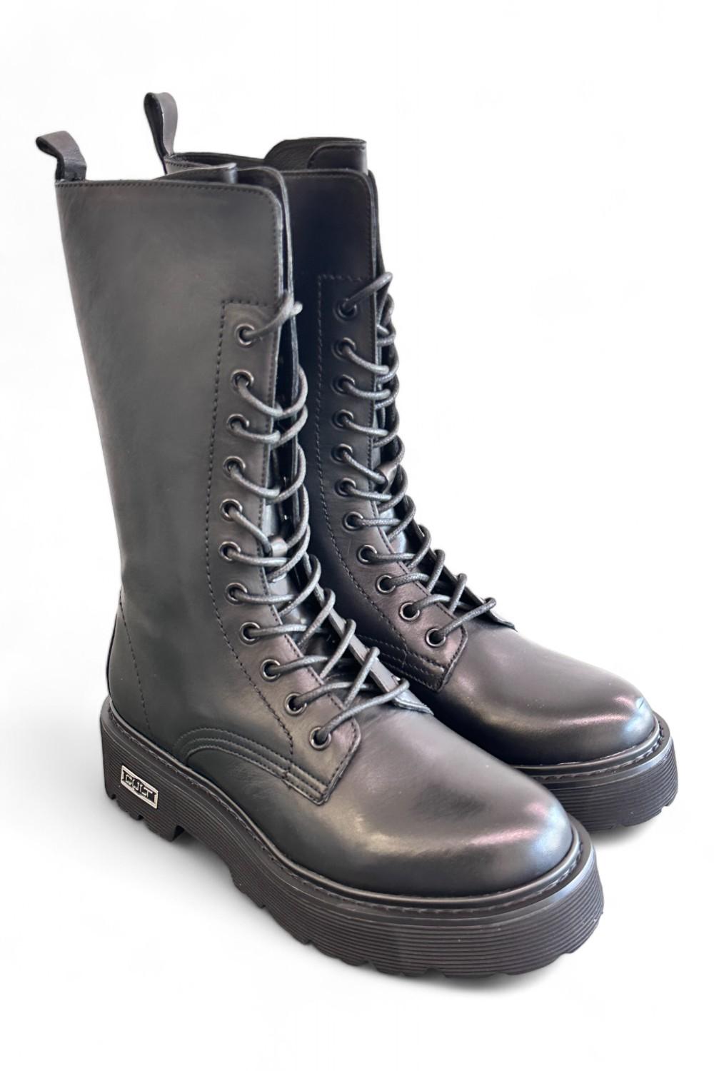 Anfibio 3/4 donna pelle nera Cult 