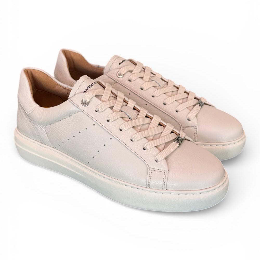 Sneaker pelle latte Ambitious 