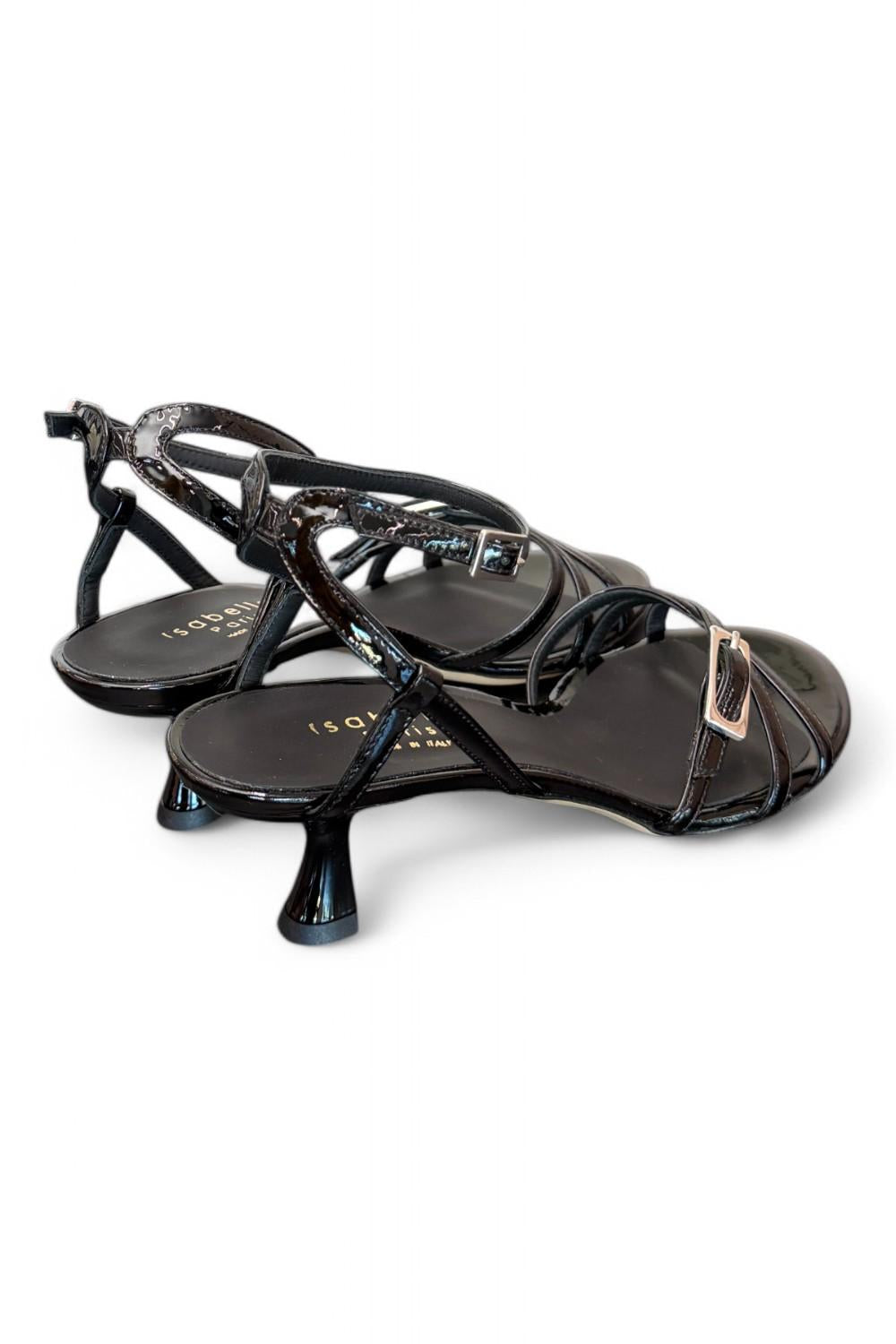 Sandalo mignon vernice nera T50 Isabelle Paris<BR/> 