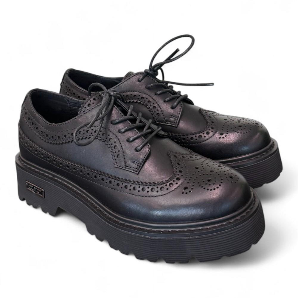 Scarpa francesina imperiale nera  Slash Cult 