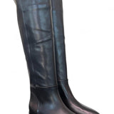 Stivale lungo forma tex pelle nera Elisa Lanci<BR/> 