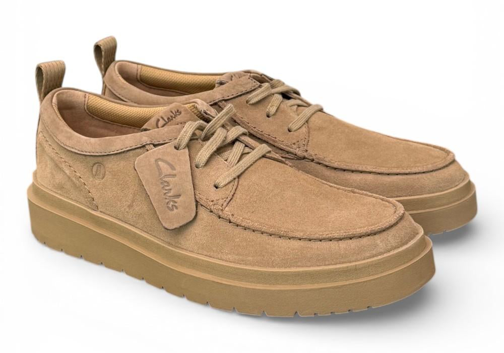 Scarpa uomo Polden Moc sabbia Clarks<BR/> 
