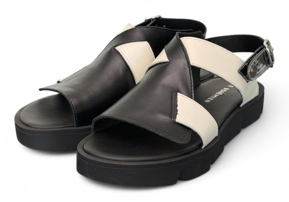 Sandalo asimmetrico nero Le Bohemien 