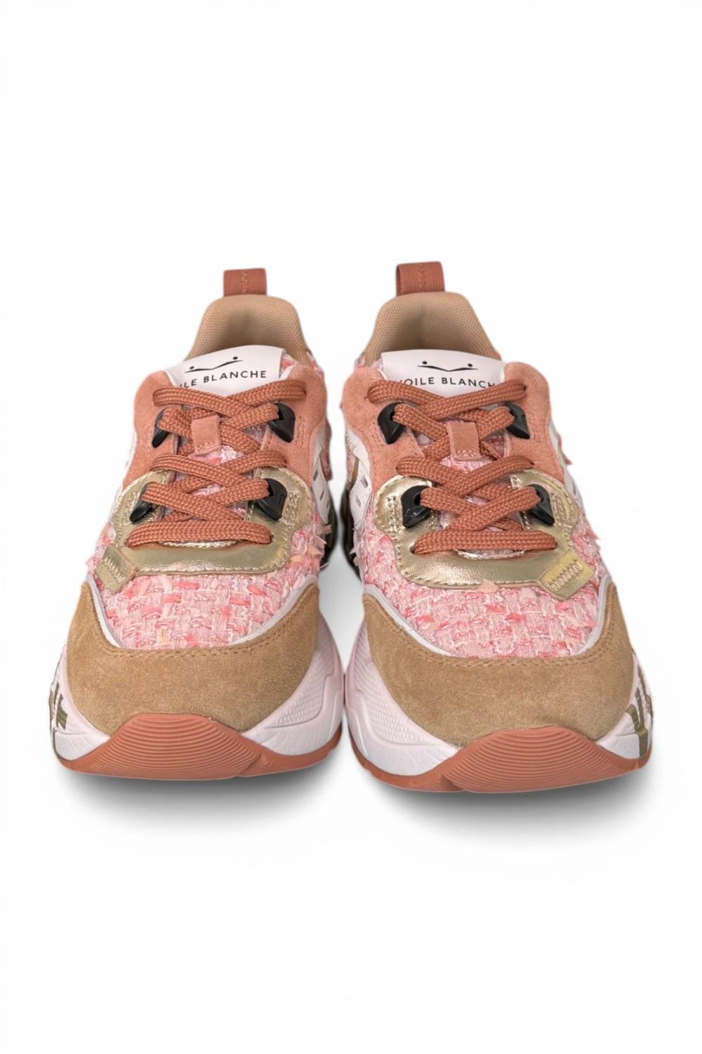 Sneaker donna Voile Blanche Club 105 bianco caramel rosa 2D28 