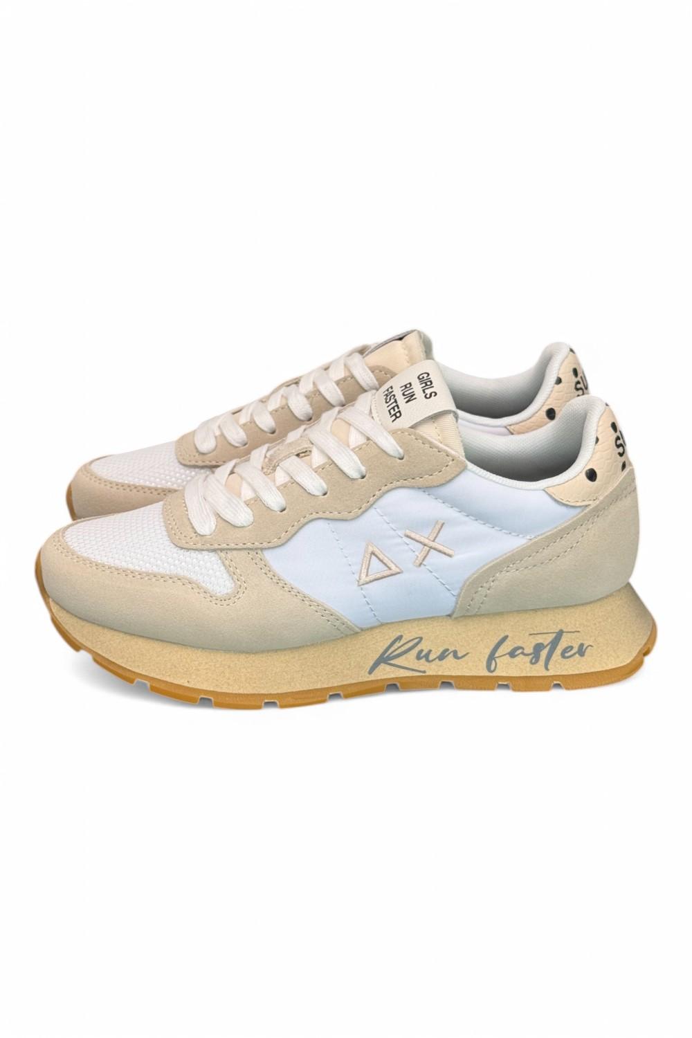 Sneaker donna SUN 68 ALLY vintage bianco panna 