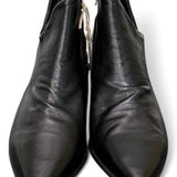Tronchetto zip asimmetrico nappa nera AS98<BR/> 