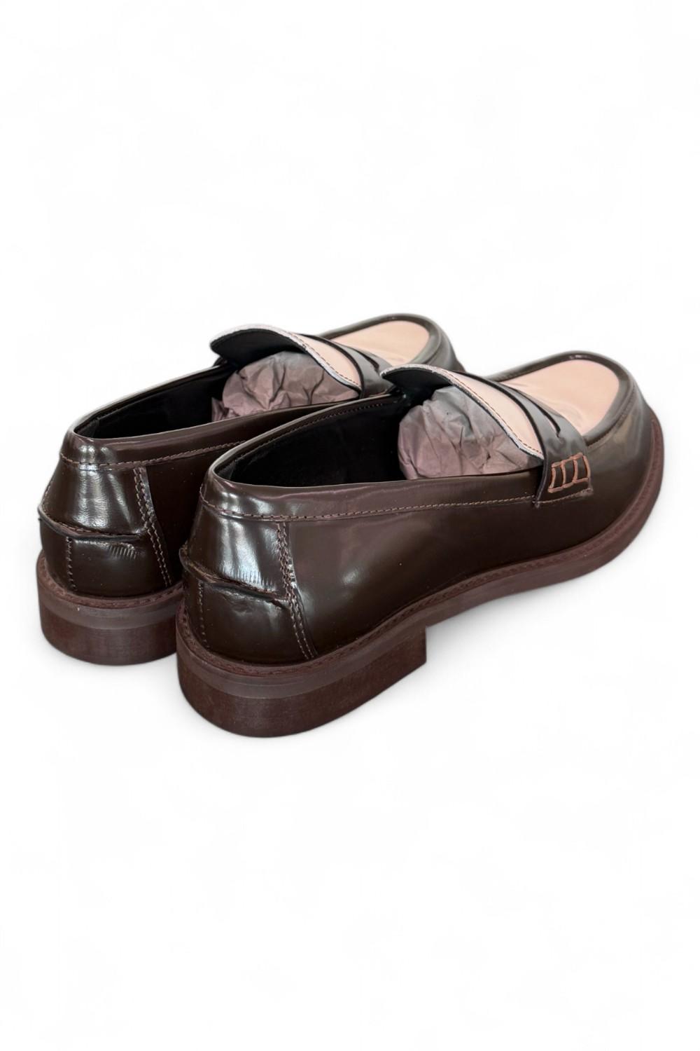 Mocassino abrasivato marrone crema Anima 