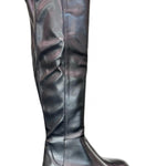Stivale cuissard pelle nera Elisa Lanci<BR/> 