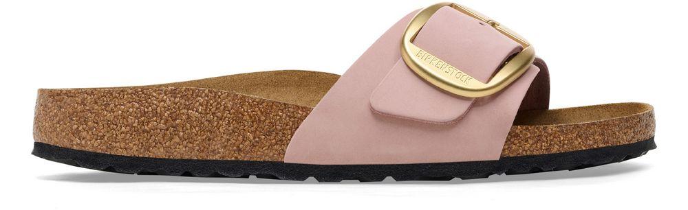 Ciabatta donna Madrid Big Buckle soft pink nubuck Birkenstock 