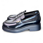 Mocassino donna Uma Parker borchiette nero 