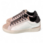 Sneaker uomo Crime London Blade Raw Shade pelle e suede bianco beige 