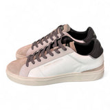 Sneaker uomo Crime London Blade Raw Shade pelle e suede bianco beige 