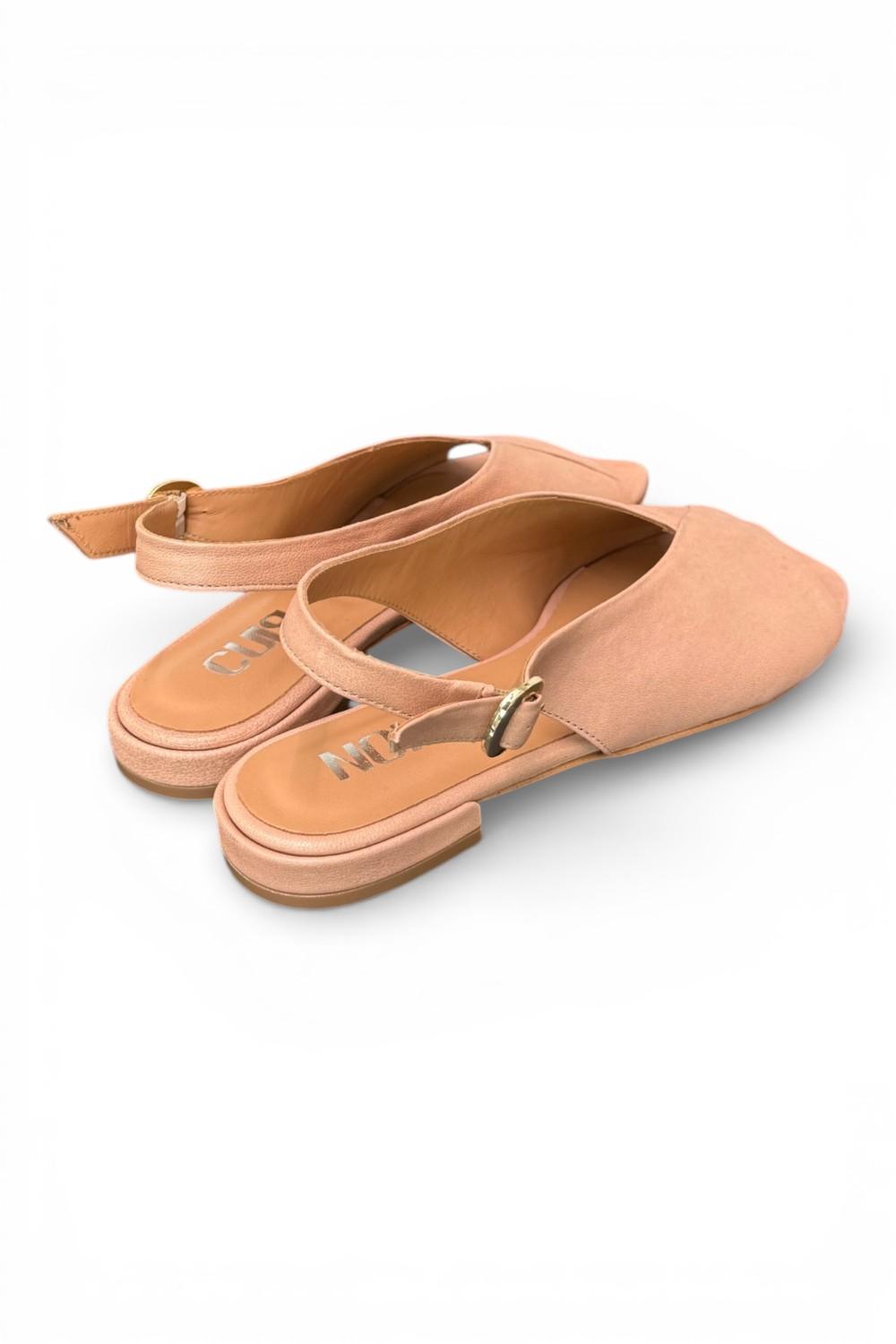 Sandalo pelle nature Cuir Noir<BR/> 