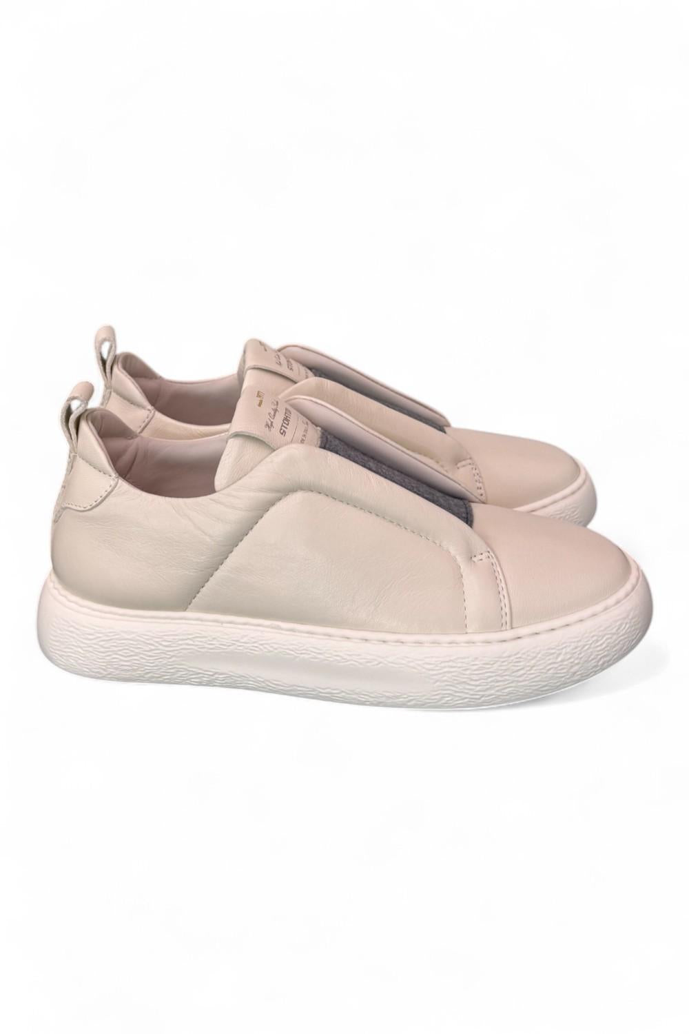Sneaker slip on nappa panna Stokton 
