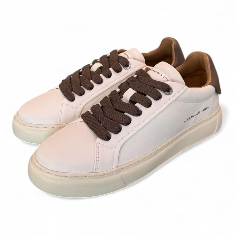 Sneaker uomo Soho white brown Alexander Smith<BR/> 