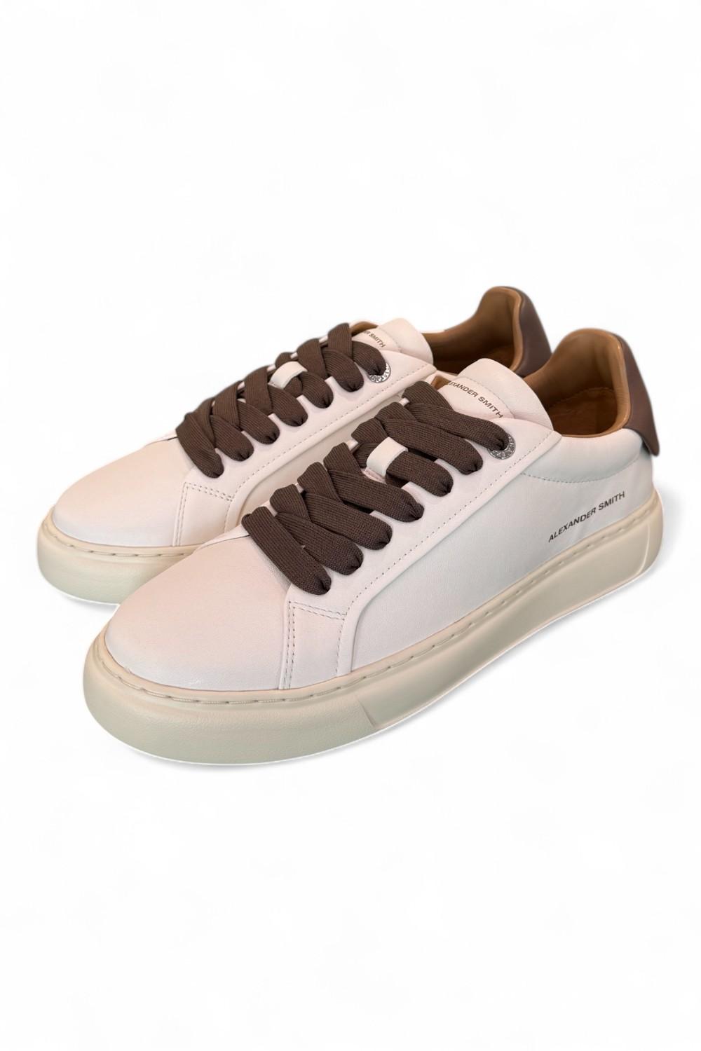 Sneaker uomo Soho white brown Alexander Smith<BR/> 