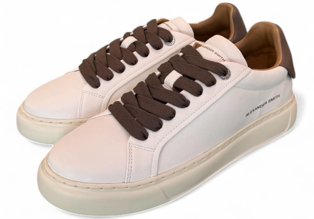 Sneaker uomo Soho white brown Alexander Smith<BR/> 