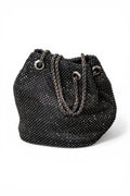 Pochette secchiello strass Scarlet nero