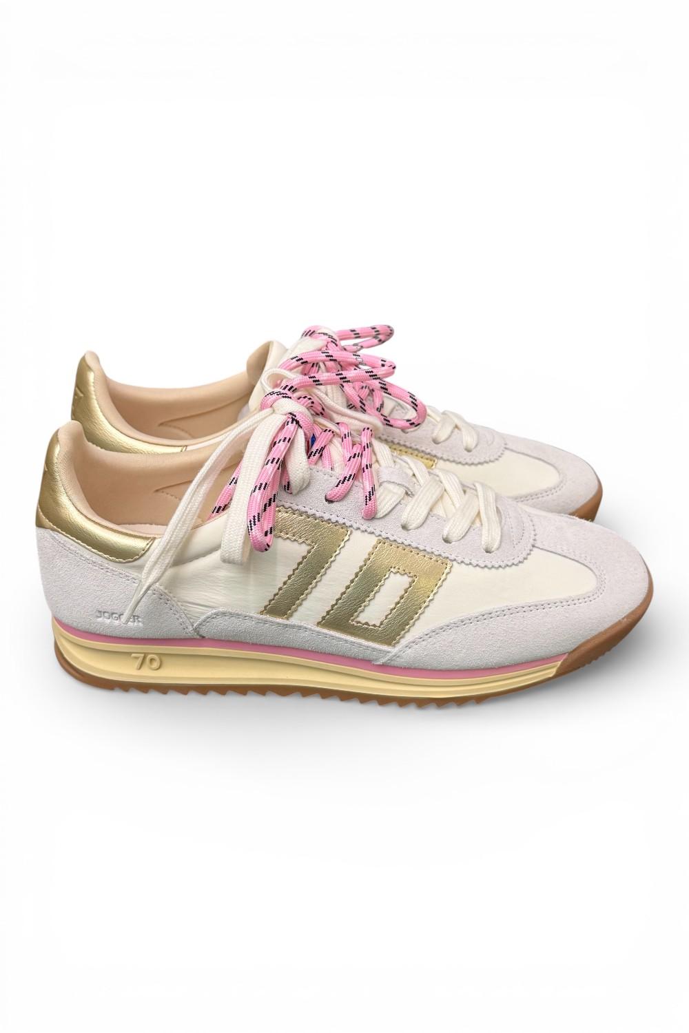 Sneaker Jogger nylon white Back70 