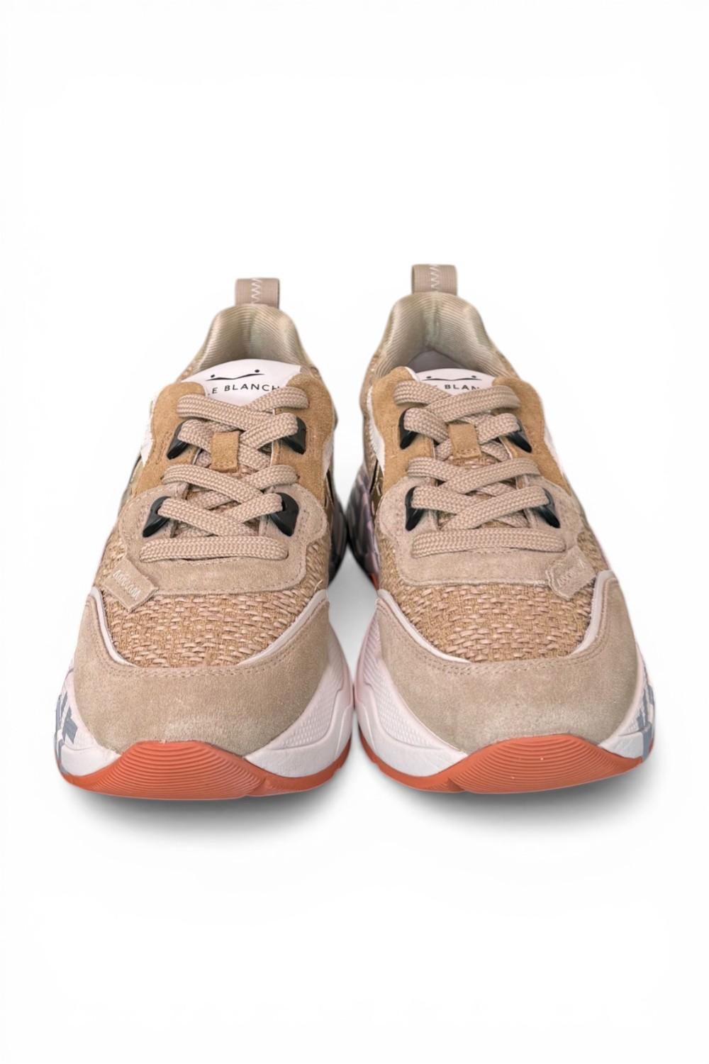 Sneaker donna Voile Blanche Club 105 sand rafia 2E44 