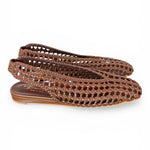 Slingback intrecciata testa di moro Bianca Di 