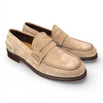 Mocassino camoscio beige Franco Fedele 