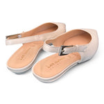 Slingback pelle ghiaccio flat Les Autres<BR/> 