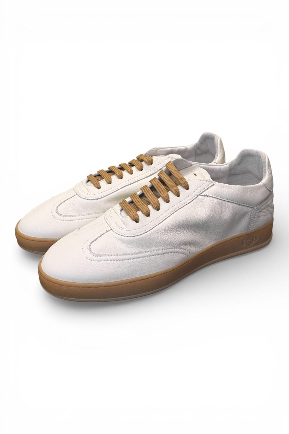 Sneaker uomo Soldini 80 Akira pelle vieste bianca 