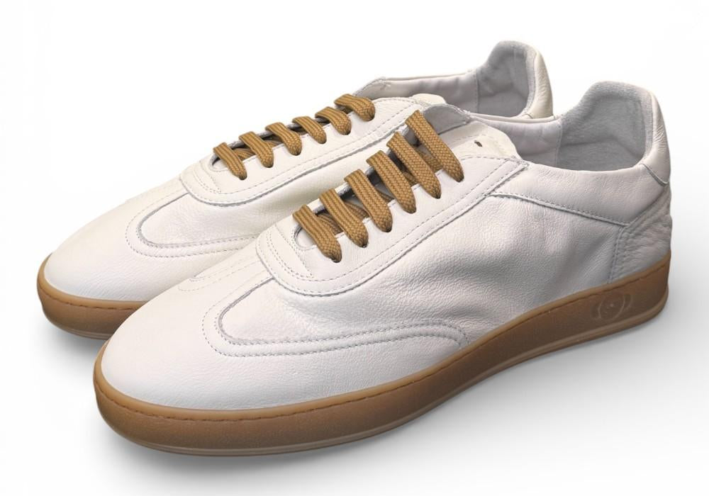 Sneaker uomo Soldini 80 Akira pelle vieste bianca 