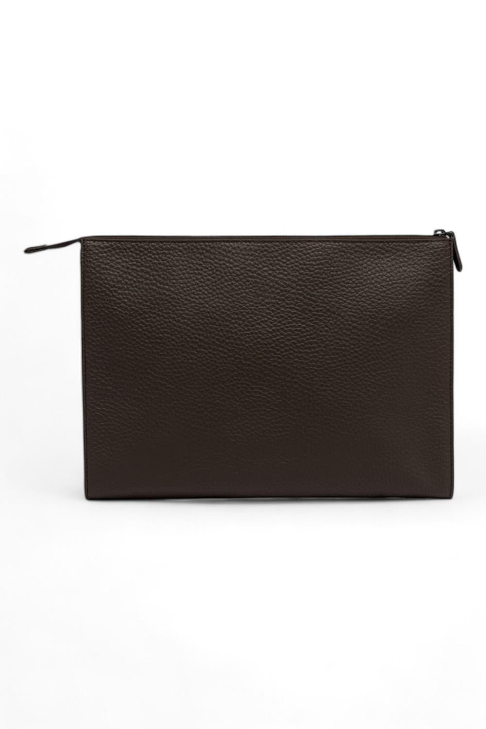 Pochette maxy uomo donna pelle testa di moro Gianni Chiarini 