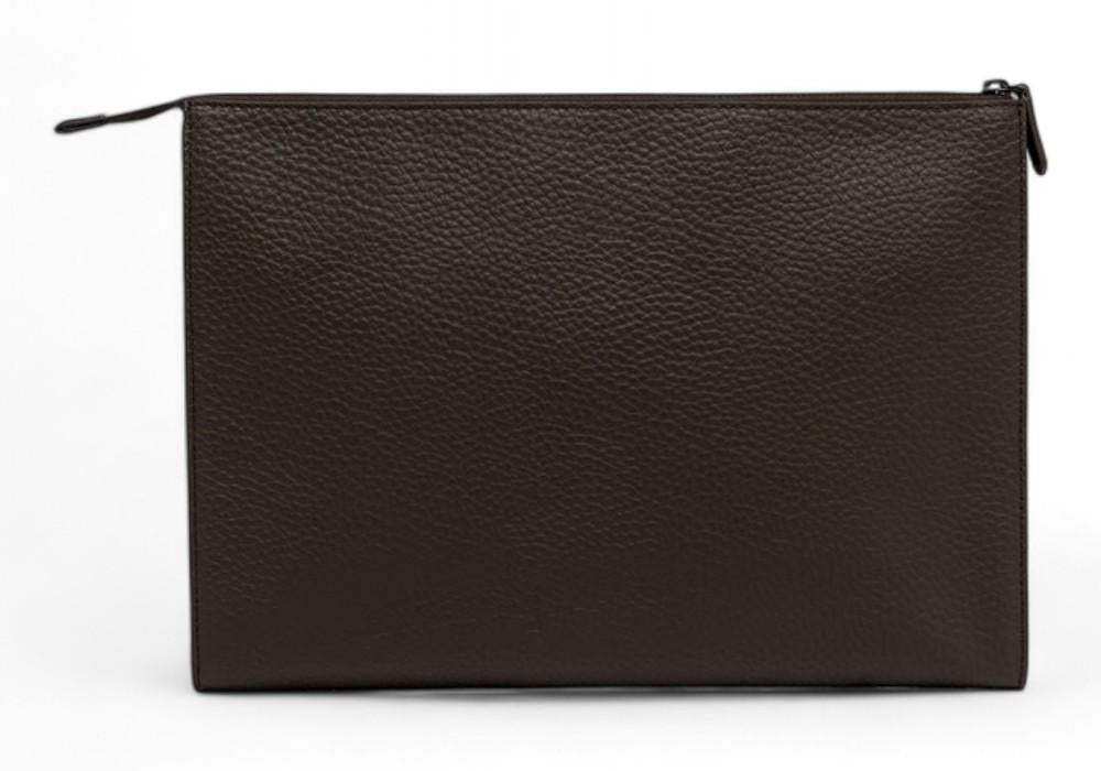 Pochette maxy uomo donna pelle testa di moro Gianni Chiarini 