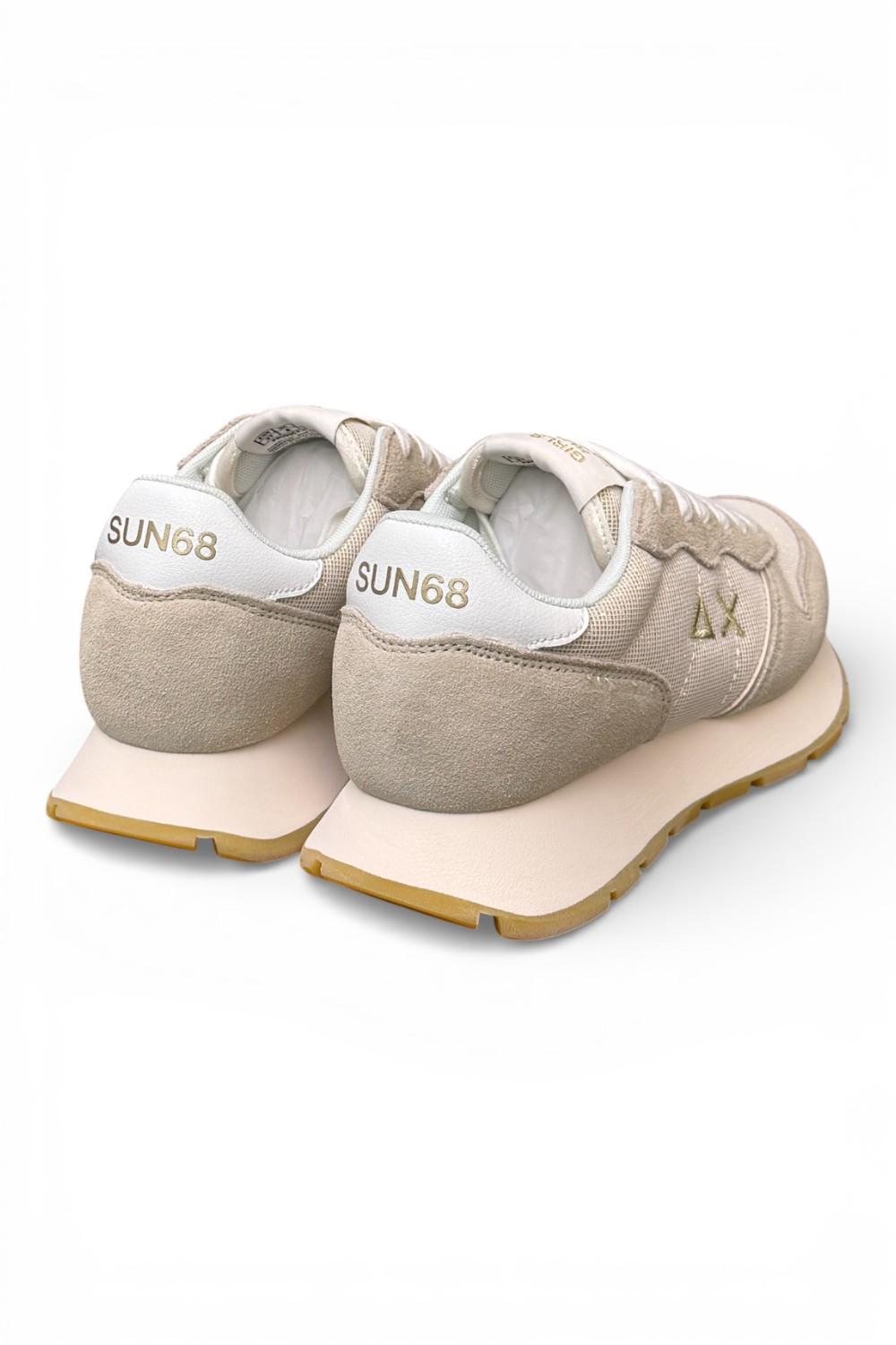 Sneaker donna Sun 68 Ally glitter beige oro 