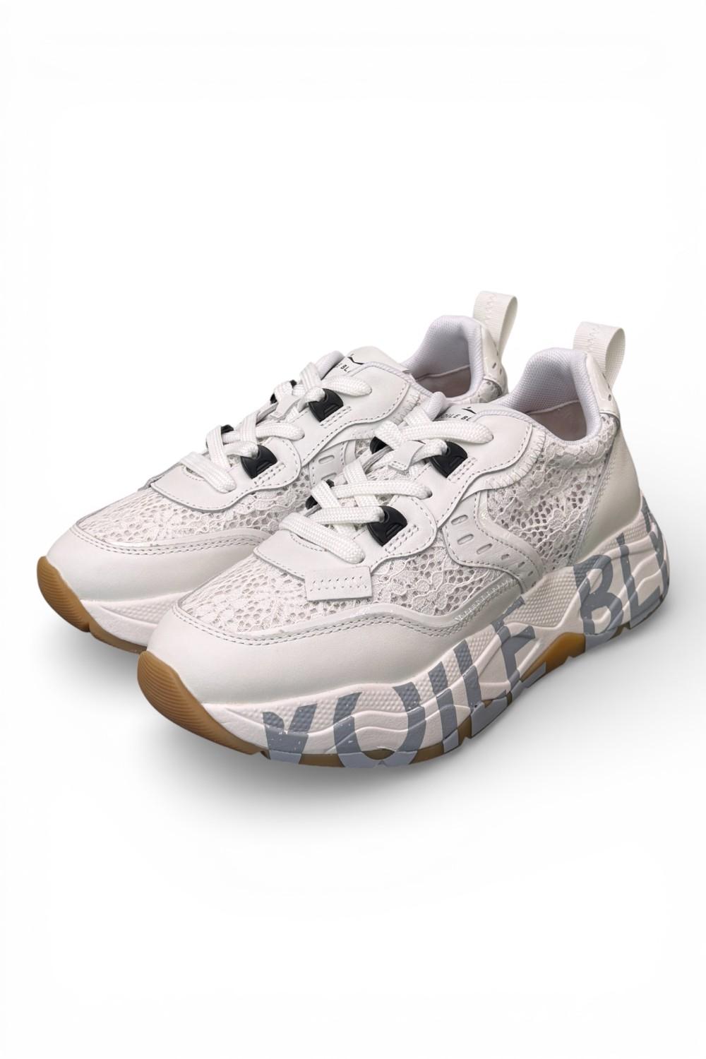 Sneaker donna Voile Blanche Club 105 bianca pizzo ON07 