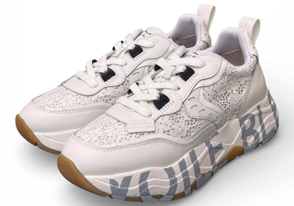 Sneaker donna Voile Blanche Club 105 bianca pizzo ON07 