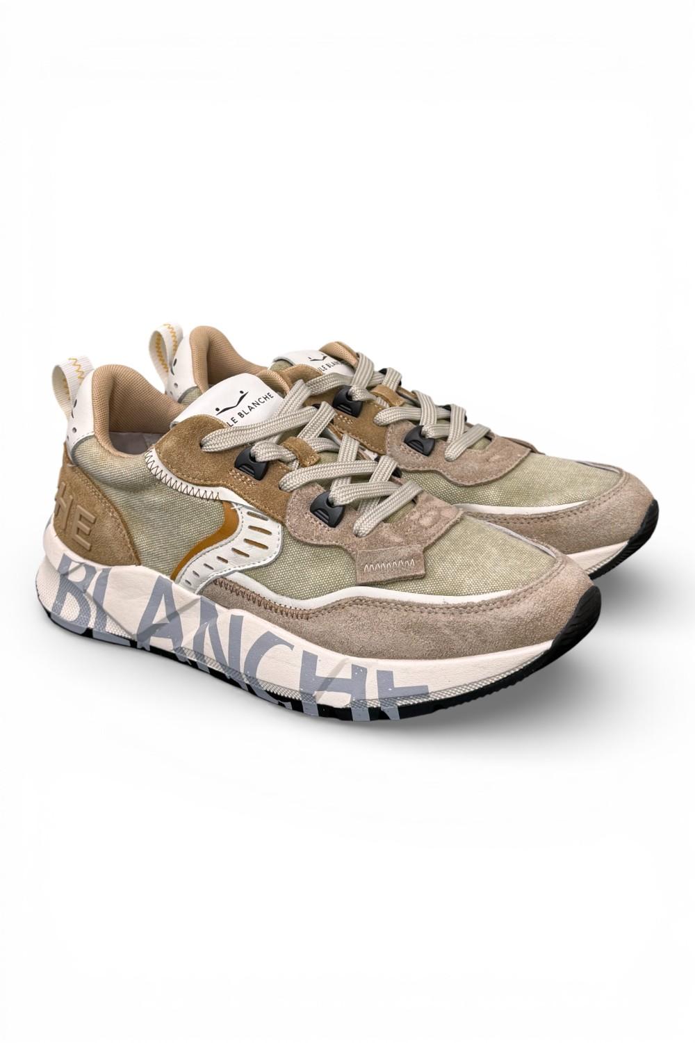 Sneaker uomo Club 01 Voile Blanche canvas salvia beige 1D52<BR/> 