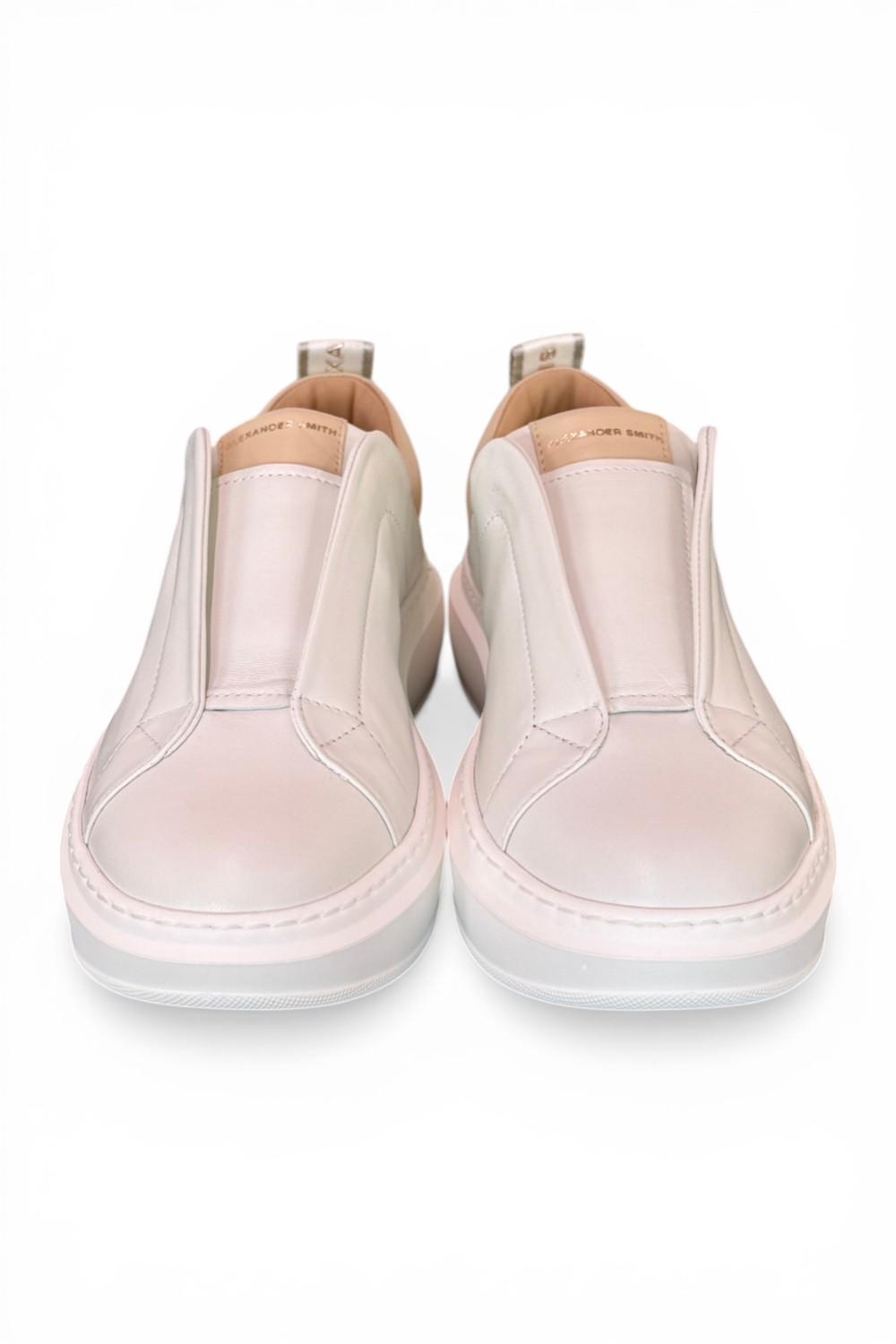 Sneaker Wembley Slip on Alexander Smith white rose 