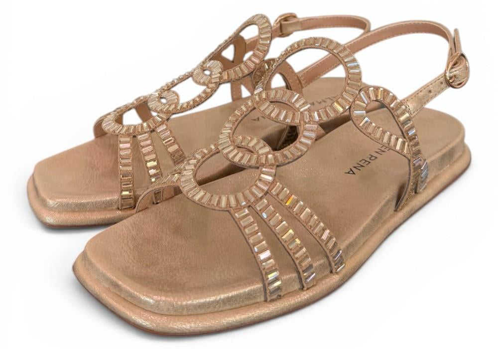 Sandalo cerchi strass oro Alma en Pena<BR/> 
