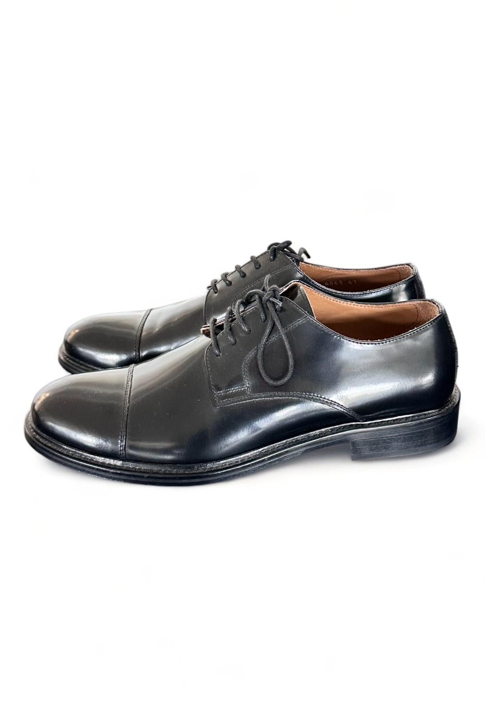 Scarpa uomo derby puntale nero Franco Fedele 