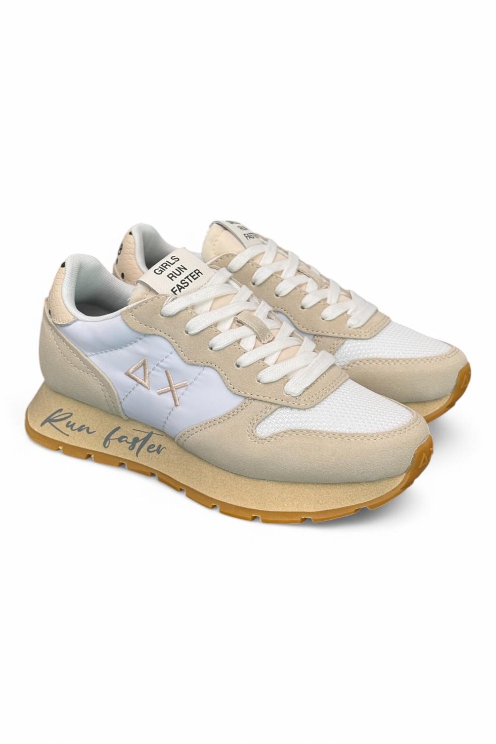 Sneaker donna SUN 68 ALLY vintage bianco panna 